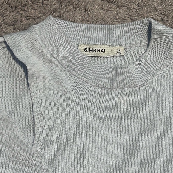 SIMKHAI Wrap Sweater Luxury Classic XS - Picture 3 of 9